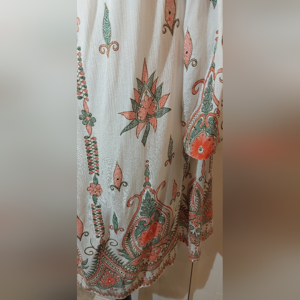 Bohemian Floral Tunic Dress - Picture 4 of 10